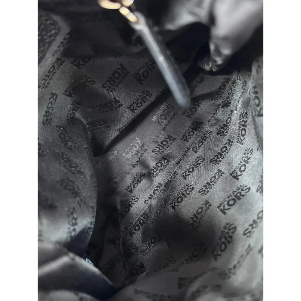 Michael Kors Black Pebbled Leather Crossbody Purse AS IS #80277